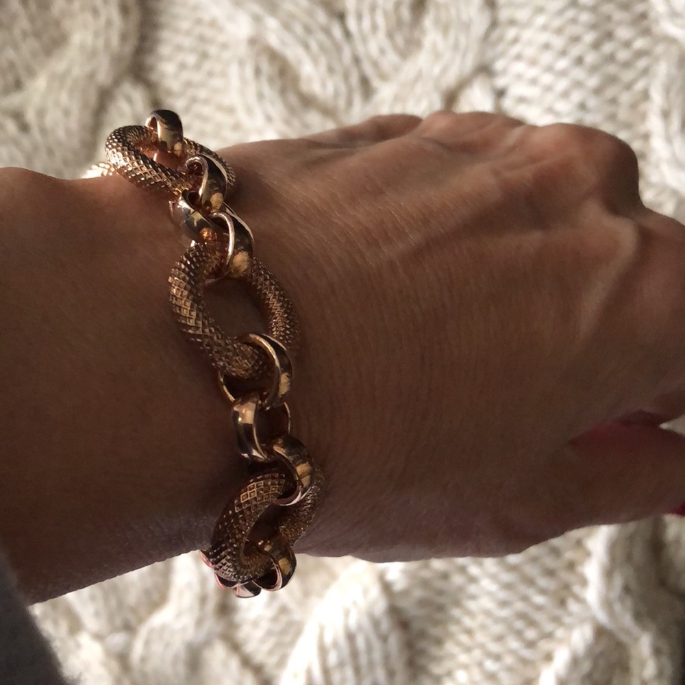 Milor Italy Rosegold tone Bronze Bangle